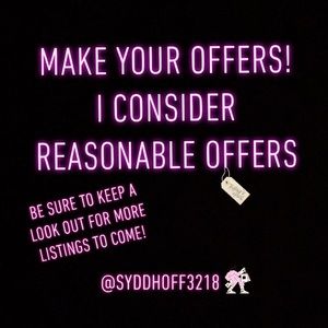 LOVE TO HEAR SOME OFFERS!